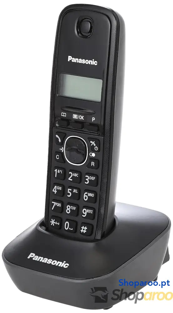 Panasonic KX TG1612SPR Telefone sem fio digital DECT unidade base e 2 auscultadores identificador de chamadas bateria