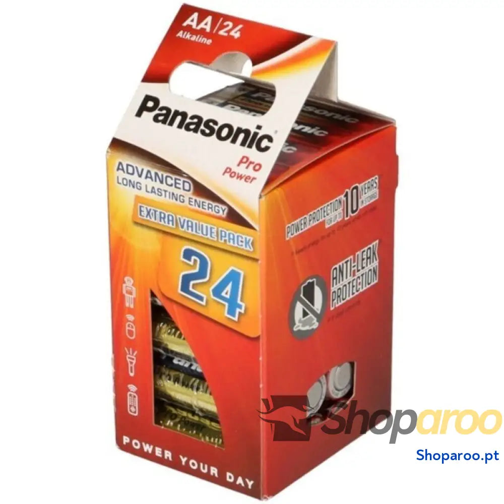 PANASONIC PILHA AA ALCALINAS PRO POWER LR6 PACOTE*24