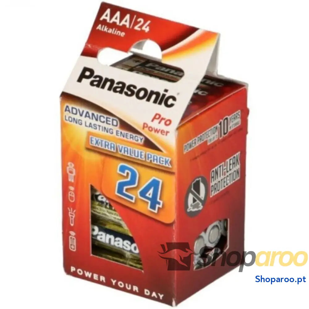 PANASONIC PILHA AAA ALCALINAS PRO POWER LR03 PACOTE*24