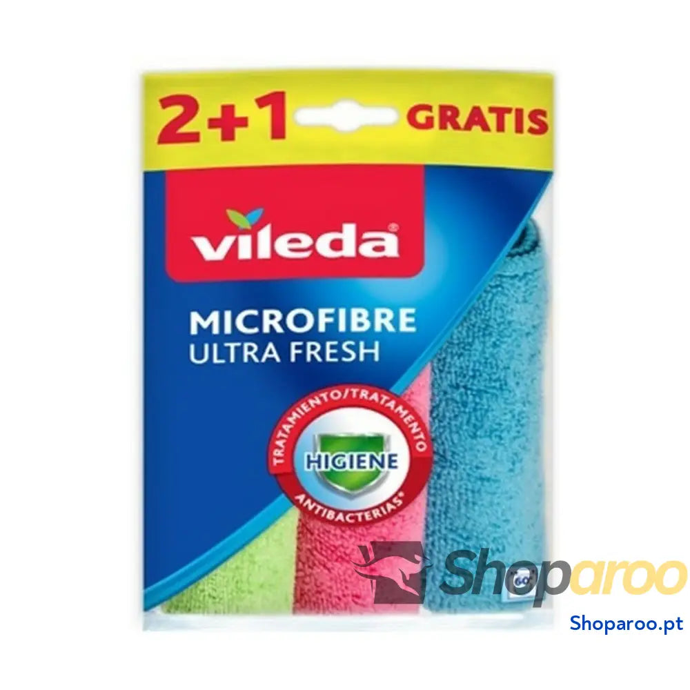Pano de limpeza de microfibra Vileda 167602 Microfibra 3 Peças (3 Unidades)
