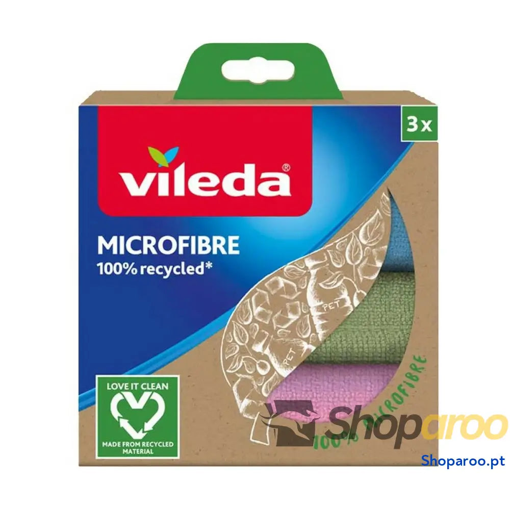 Pano de limpeza de microfibra Vileda 168310 Microfibra 3 Peças (3 Unidades)