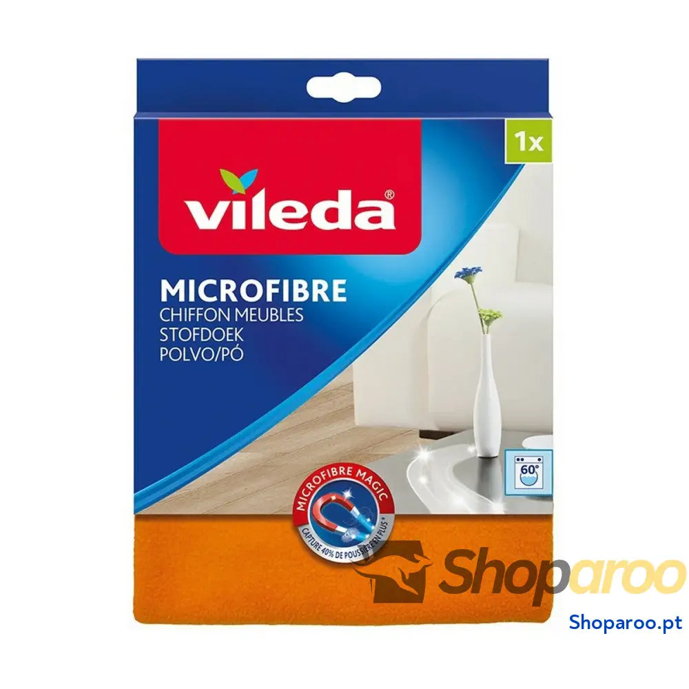 Pano de limpeza microfibra Vileda 168863 Laranja Poliéster (1 Unidade) (3 Peças)