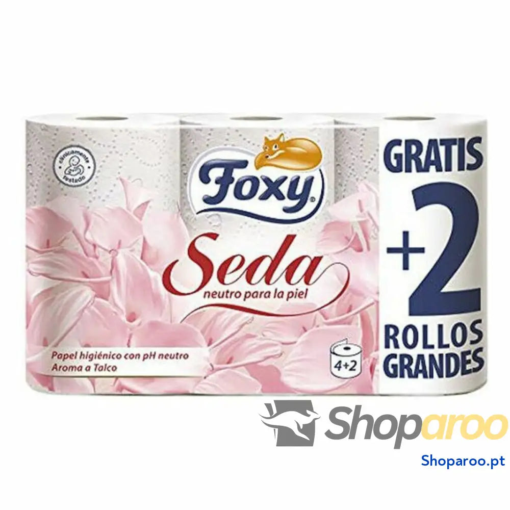 Papel Higiénico Seda PH Neutro Foxy (6 uds)