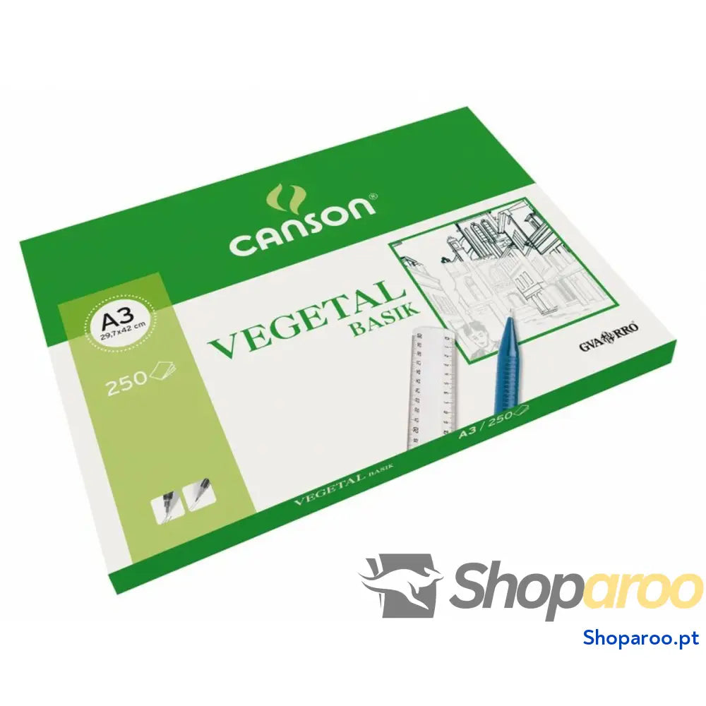 Papel vegetal Canson Basik 250 Folhas 90 g/m² 29,7 x 42 cm