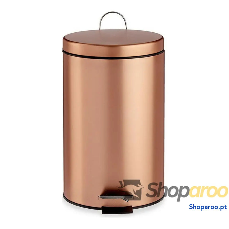 Papeleira com Pedal Berilo B0988A 7L Cobre 7 L