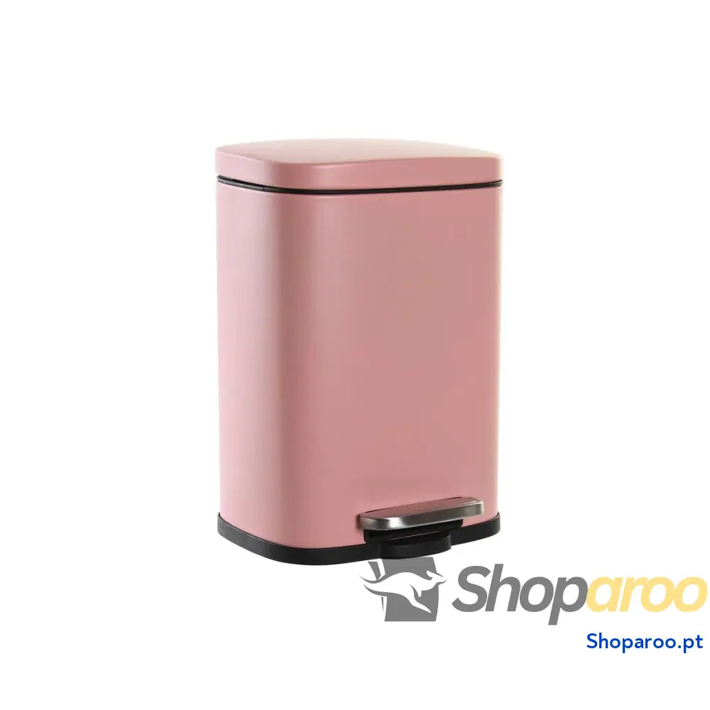Papeleira com Pedal DKD Home Decor Pêssego Metal Polipropileno Básico 5 L