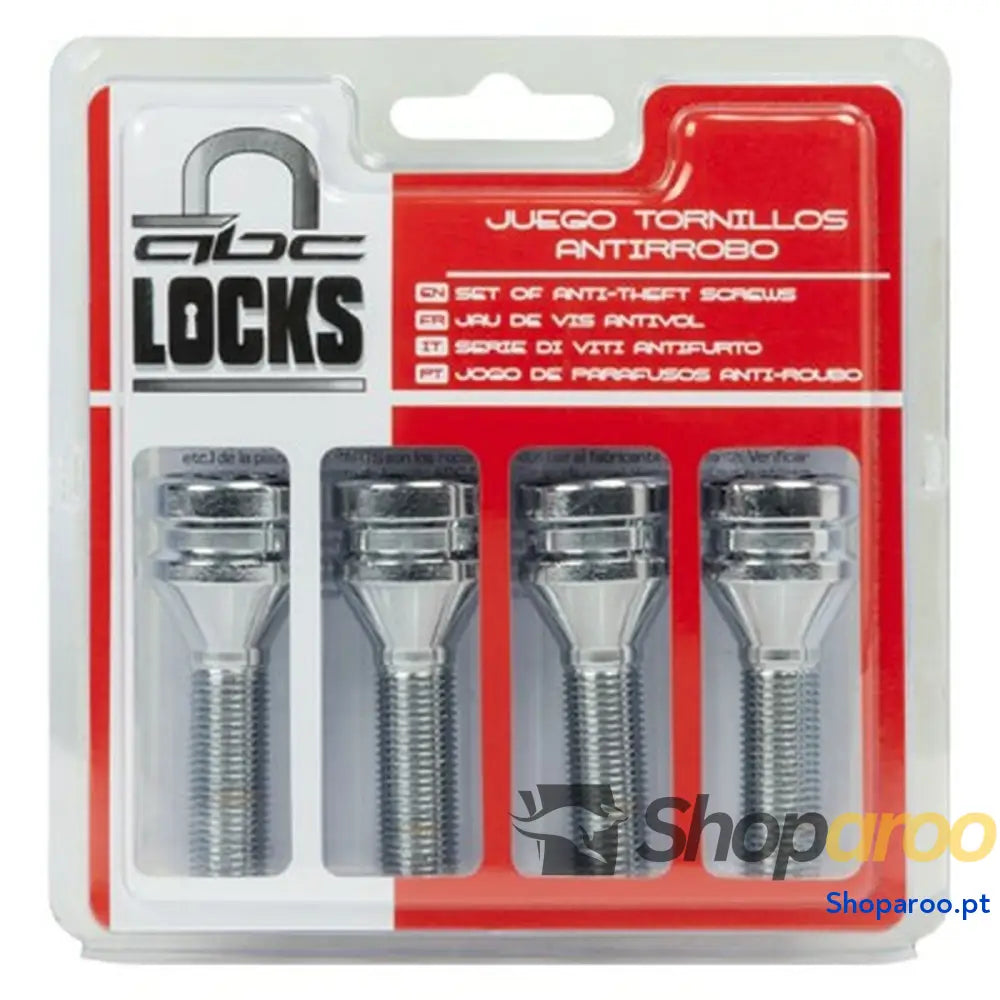 Parafusos Anti-roubo ABC Parts L48 17/19 12 x 125 mm 4 Unidades
