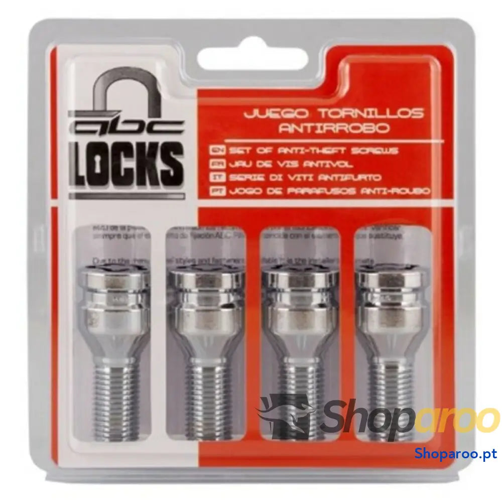 Parafusos Anti-roubo BC Corona 14X150 L26 17/19 Prata (4 uds)