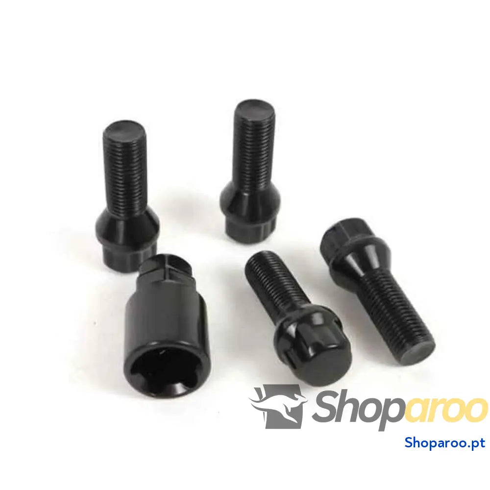 Parafusos Anti-roubo OMP OMPS09811201 M12 x 1,25 4 uds Preto