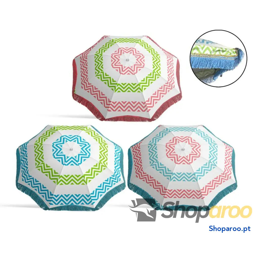 Parasol Com franja Ø 180 cm