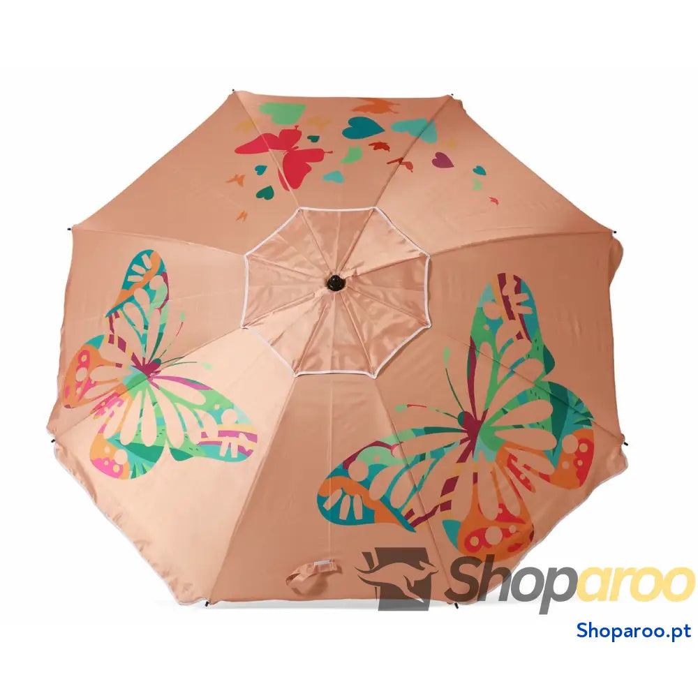 Parasol Cor de Rosa 220 cm UPF 50+