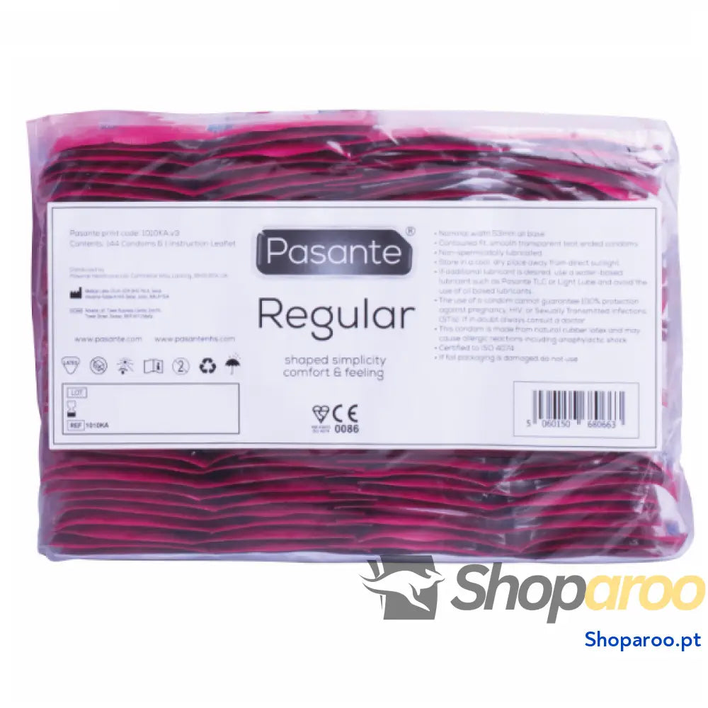 PASANTE - DE PRESERVATIVOS GAMA REGULAR 144 UNIDADES