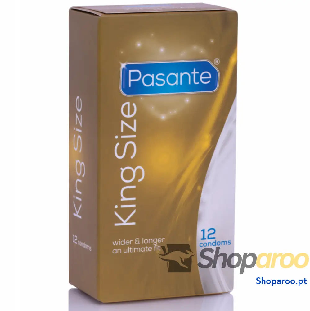 PASANTE DE PRESERVATIVOS KING MS LONGO E LARGURA 12 UNIDADES