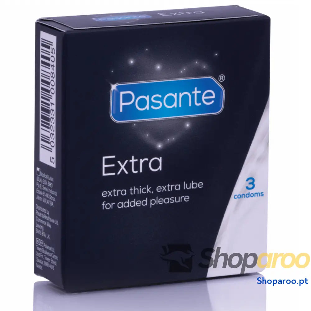 PASANTE - PRESERVATIVO EXTRA EXTRA GROSSO DE 3 UNIDADES