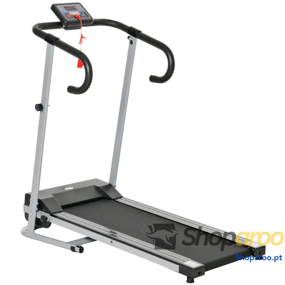Passadeira Elétrica Dobrável com Velocidade 1 10km/h Ecrã LCD e Carga Máxima 110kg para Casa Escritório 120,5x60x116 cm