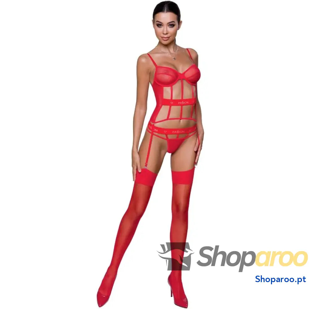 PASSION - CORSET KYOUKA VERMELHO L/XL