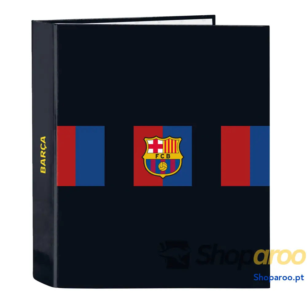 Pasta com argolas F.C. Barcelona Grená Azul Marinho A4 27 x 33 x 6 cm