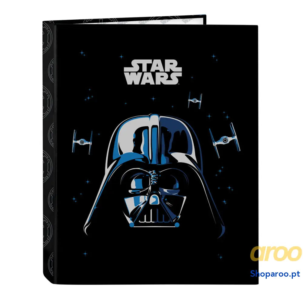 Pasta com argolas Star Wars Rebellion Preto A4 26.5 x 33 x 4 cm