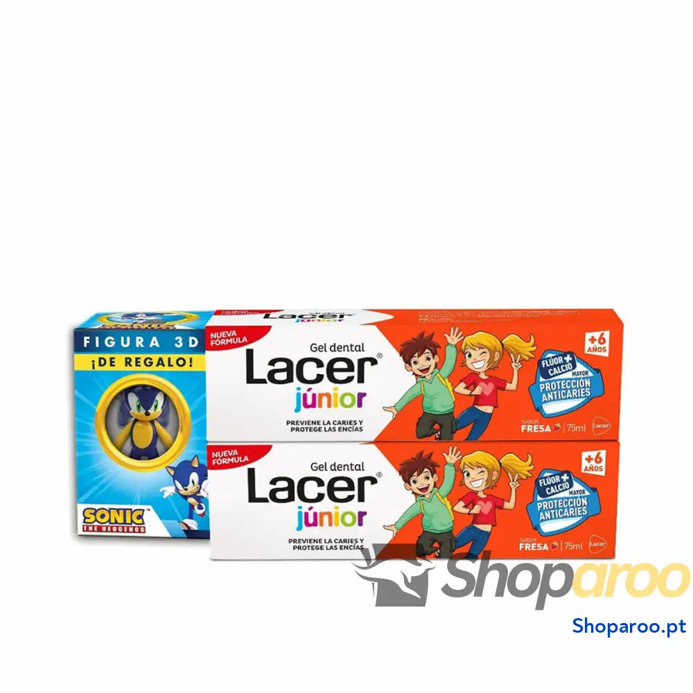 Pasta de dentes Lacer Junior 75 ml Morango 2 Unidades