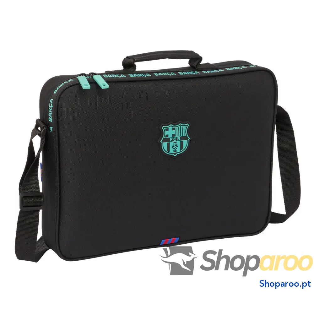 Pasta Escolar F.C. Barcelona Preto 38 x 28 x 6 cm