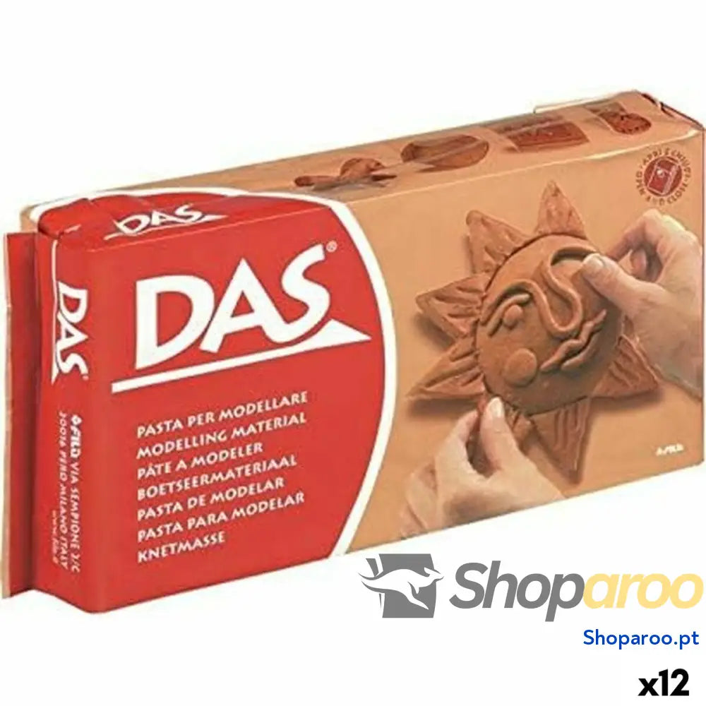 Pasta para modelar DAS Terracota (12 Unidades)