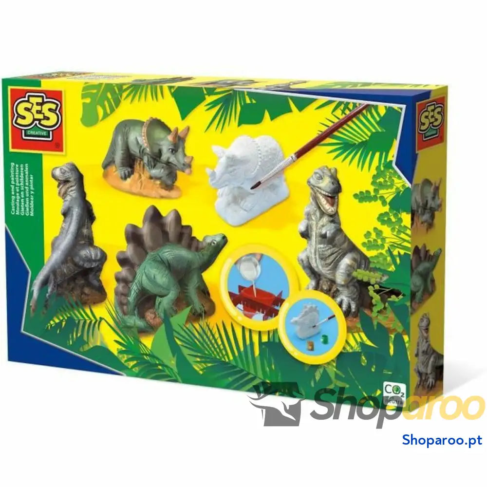 Pasta para modelar SES Creative   Conjunto para moldar Dinossauros