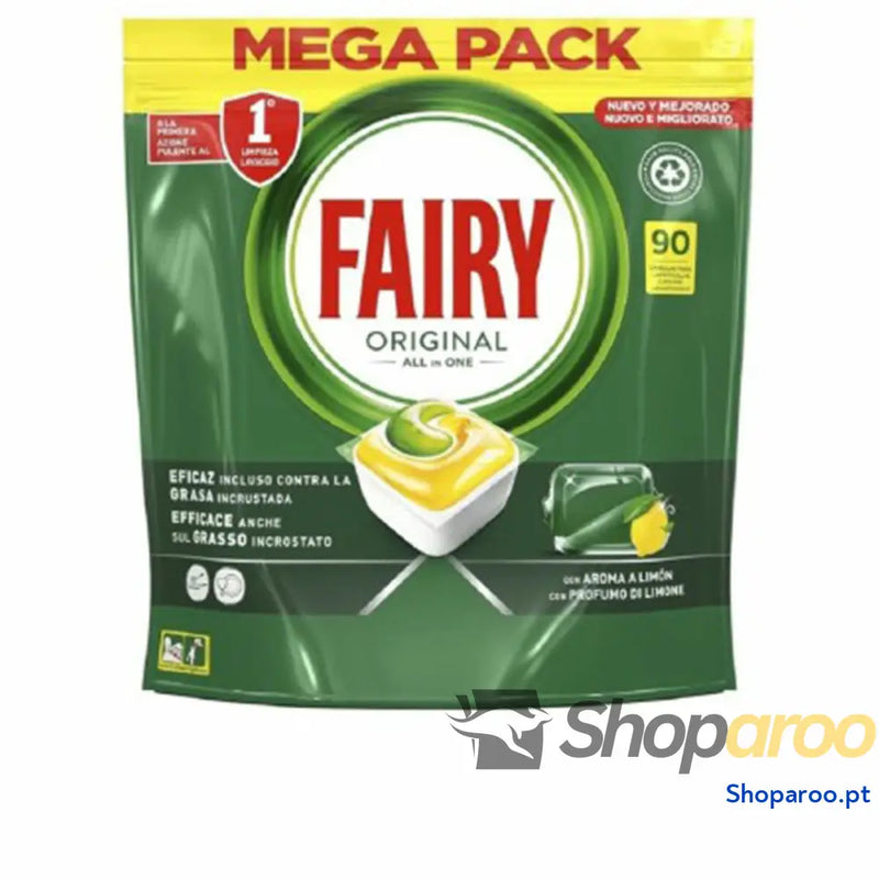 Pastilhas para Máquina de Lavar Louça Fairy Original 90 Cápsulas