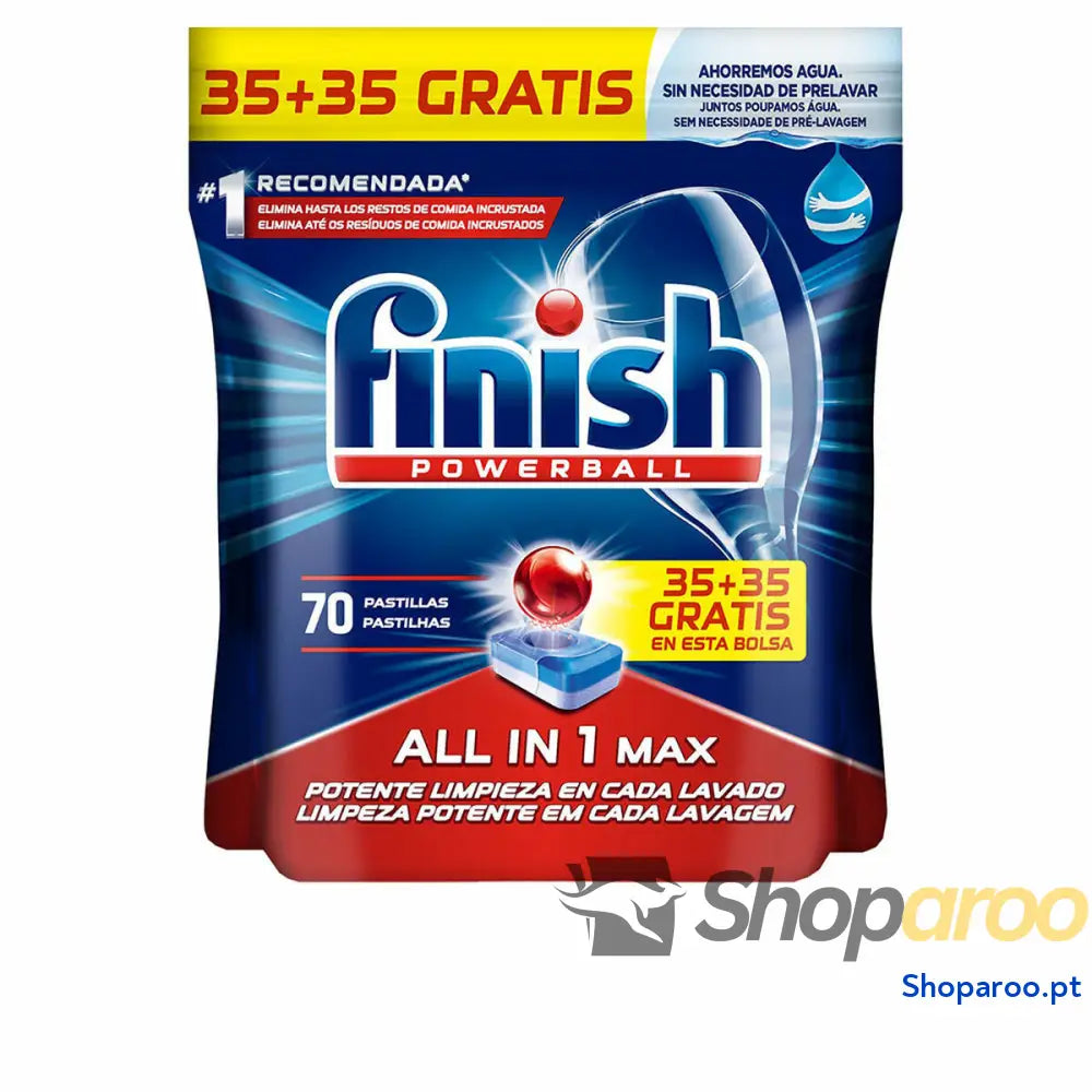 Pastilhas para Máquina de Lavar Louça Finish All In One (70 Unidades)