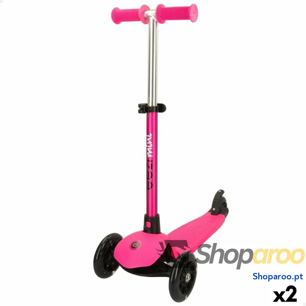 Patinete Scooter Eezi Cor de Rosa 2 Unidades