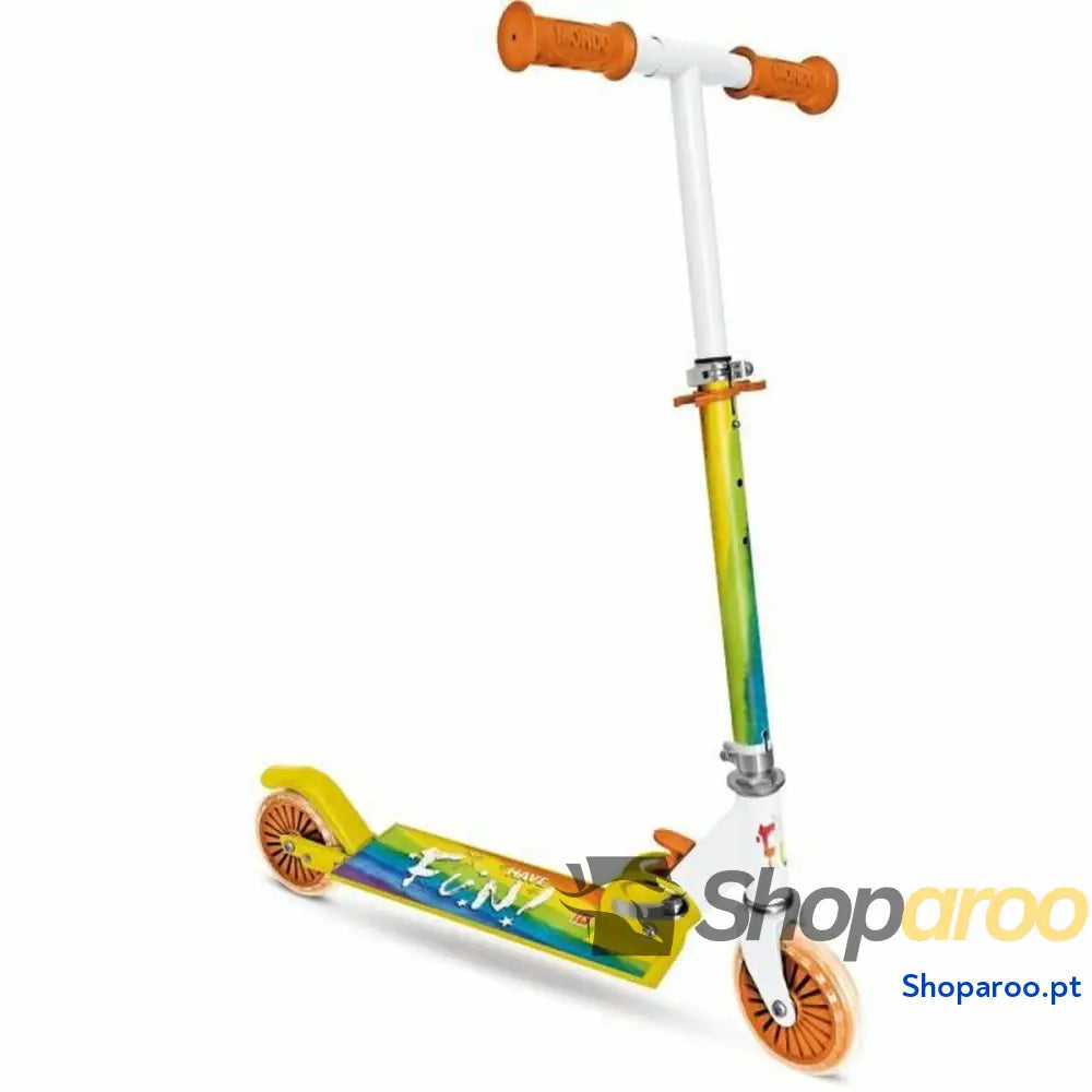 Patinete Scooter Mondo Arco íris Dobrável 2 rodas