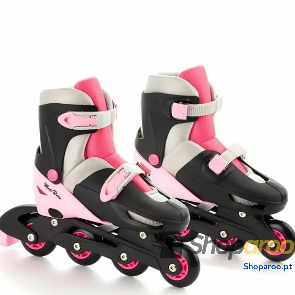 Patins em Linha Moltó Cor de Rosa Ajustável 35 38