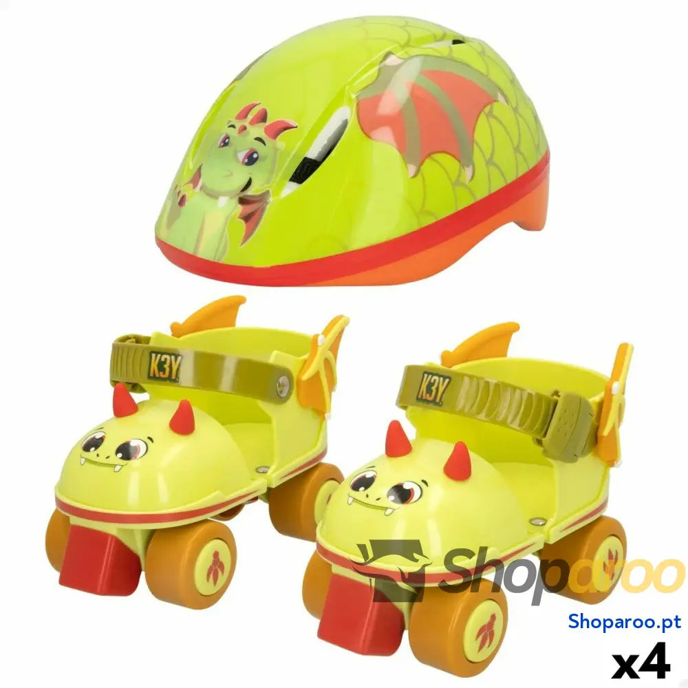 Patins Pat Avenue Dragão Capacete 24 30 (4 Unidades)