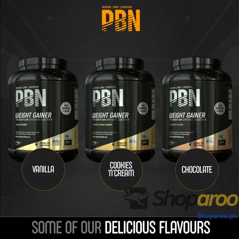 PBN Premium Body Nutrition Bota de vencedor peso 3 kg sabor bolachas otimizado