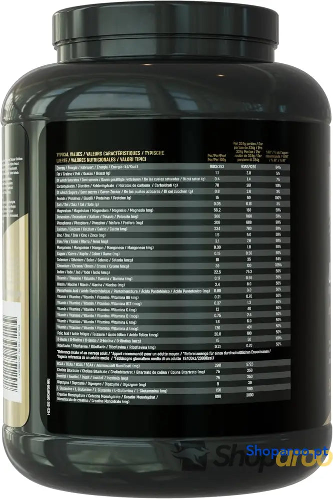PBN Premium Body Nutrition Bota de vencedor peso 3 kg sabor bolachas otimizado