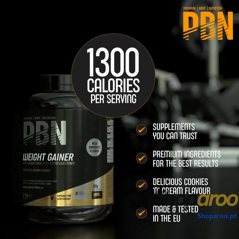 PBN Premium Body Nutrition Bota de vencedor peso 3 kg sabor bolachas otimizado