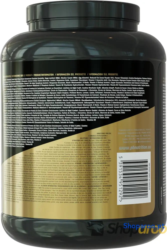 PBN Premium Body Nutrition Bota de vencedor peso 3 kg sabor bolachas otimizado