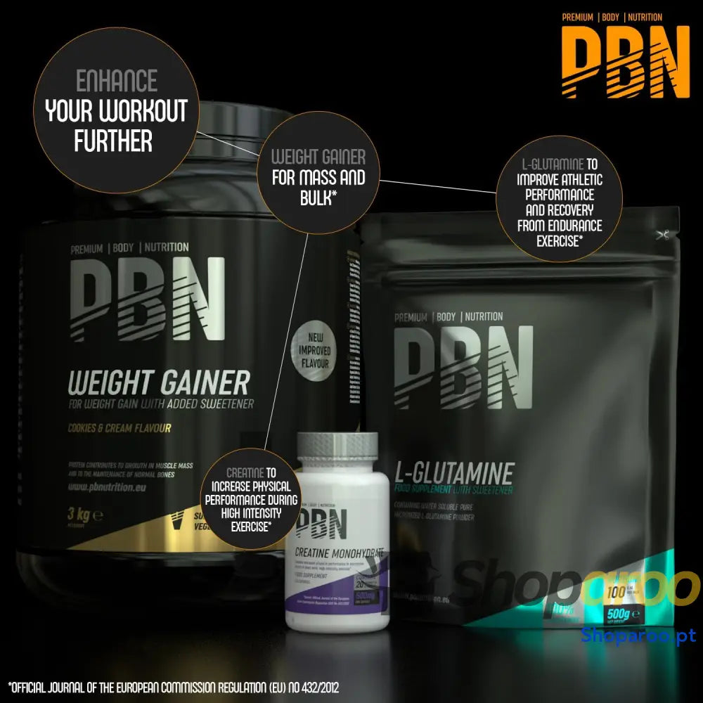 PBN Premium Body Nutrition Bota de vencedor peso 3 kg sabor bolachas otimizado