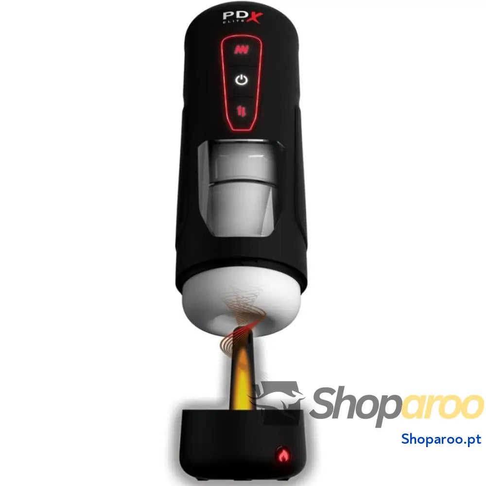 PDX ELITE - MASTURBADOR AUTOMÁTICO MILK ME HOTTER COM VIBRAÇÃO DE EFEITO DE CALOR E IMPULSÃO
