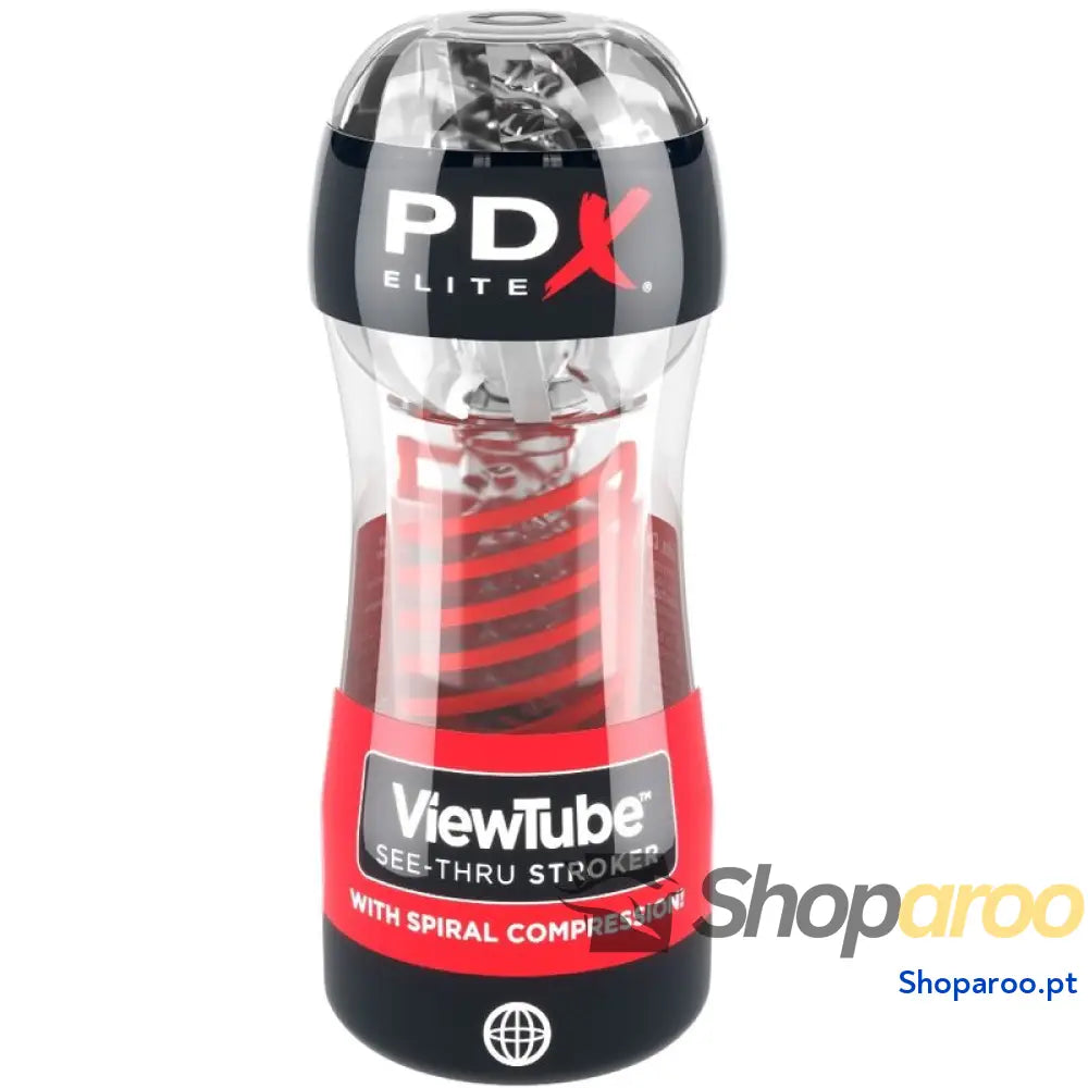 PDX ELITE - STROKER VIEWTUBE 2 COMPRESSO ESPIRAL TRANSPARENTE