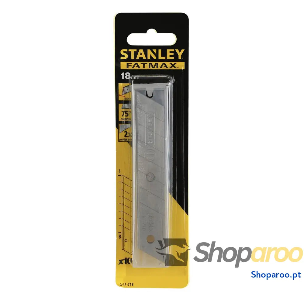 Peças sobresselentes Stanley 18 mm Lâminas 10 Unidades