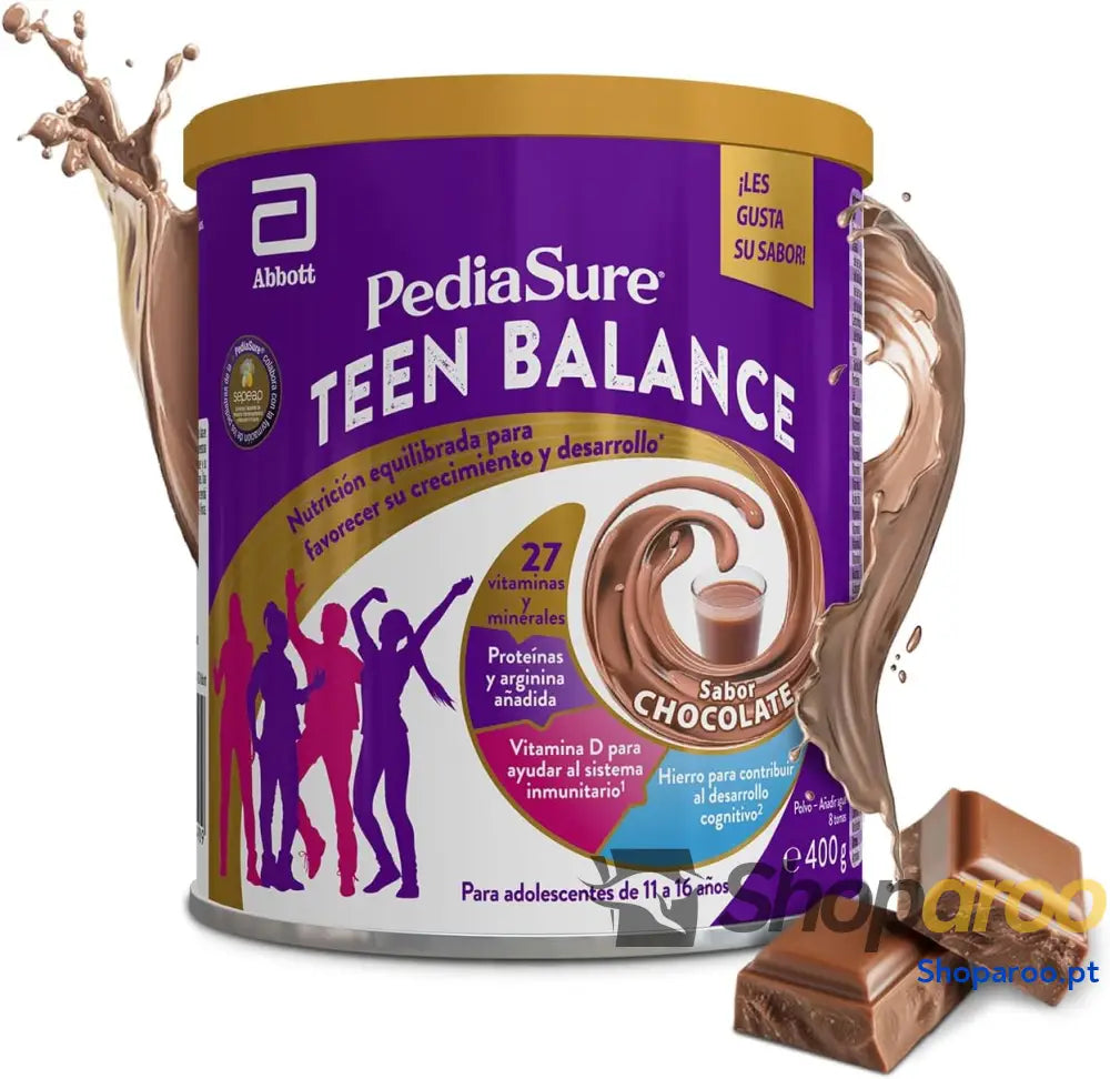 PediaSure Teen Balance Com magnésio ferro e vitamina D Complemento alimentar para adolescentes com vitamaminas