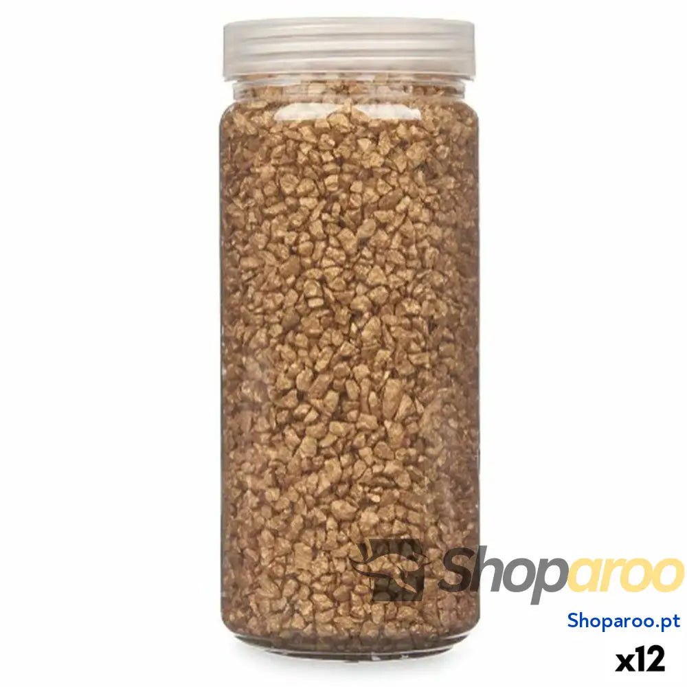 Pedras Decorativas Dourado 2 - 5 mm 700 g (12 Unidades)