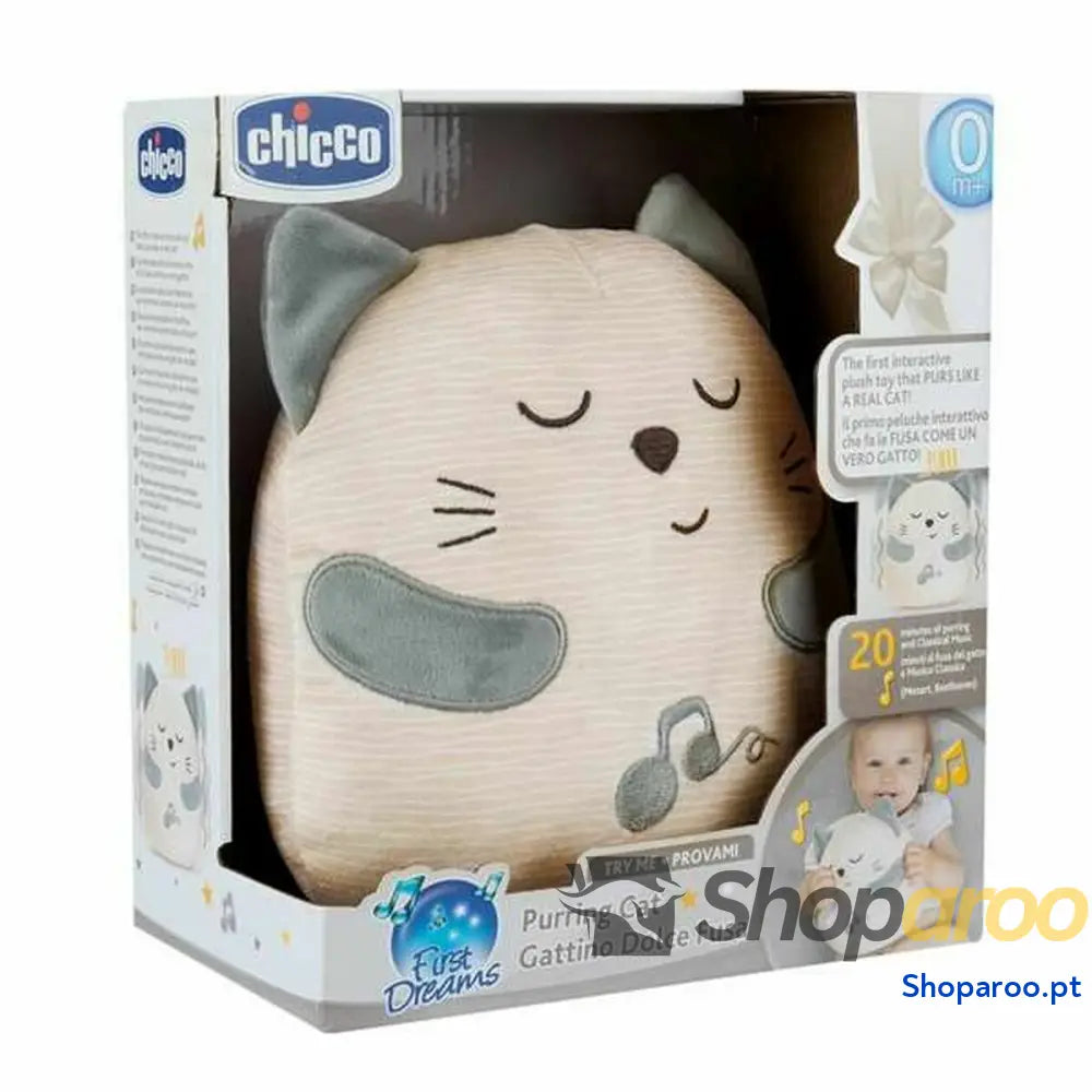 Peluche com Som Chicco Gato Branco
