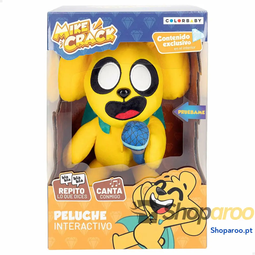 Peluche com Som Mikecrack Amarelo 29 cm