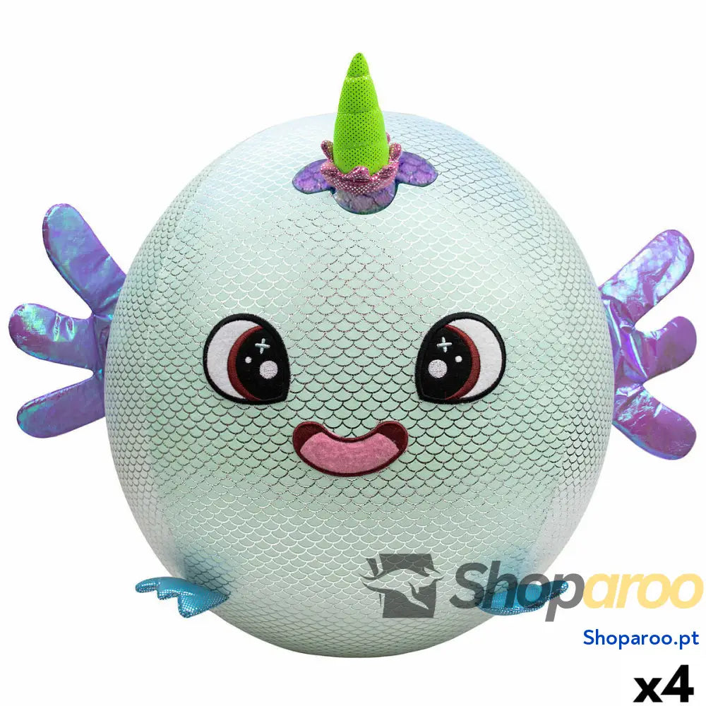 Peluche Eolo Celeste Felpa Plástico 45 x cm Insuflável (4 Unidades)