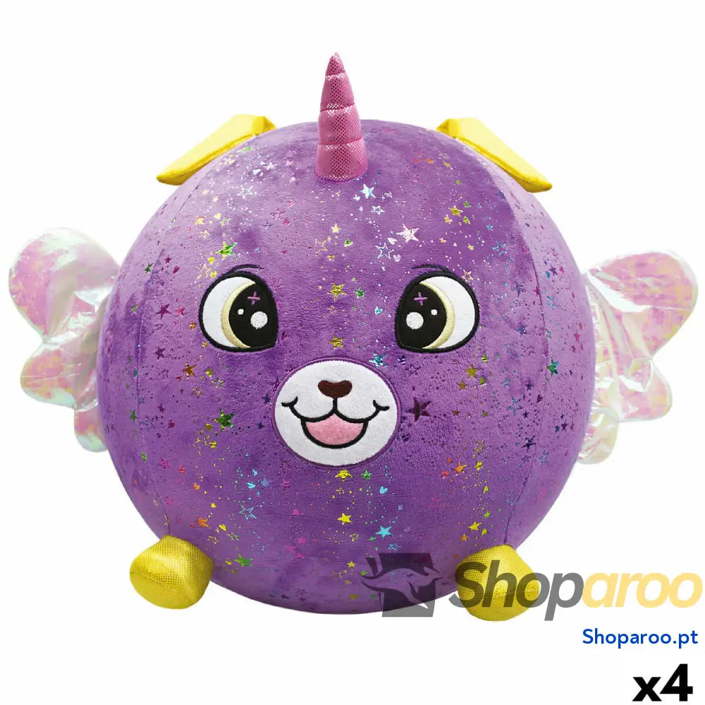 Peluche Eolo Roxo Felpa Plástico 45 x cm Insuflável (4 Unidades)