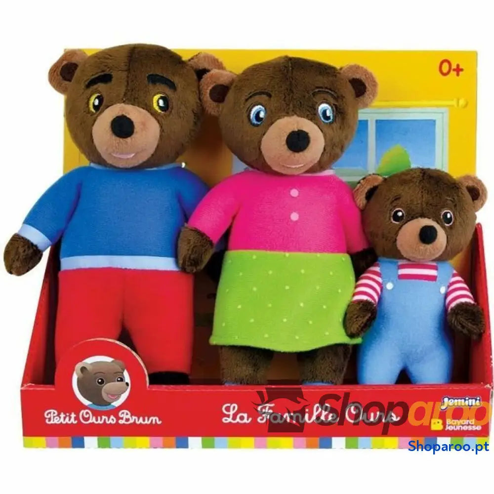 Peluche Jemini Castanho Felpa Urso (3 Peças)