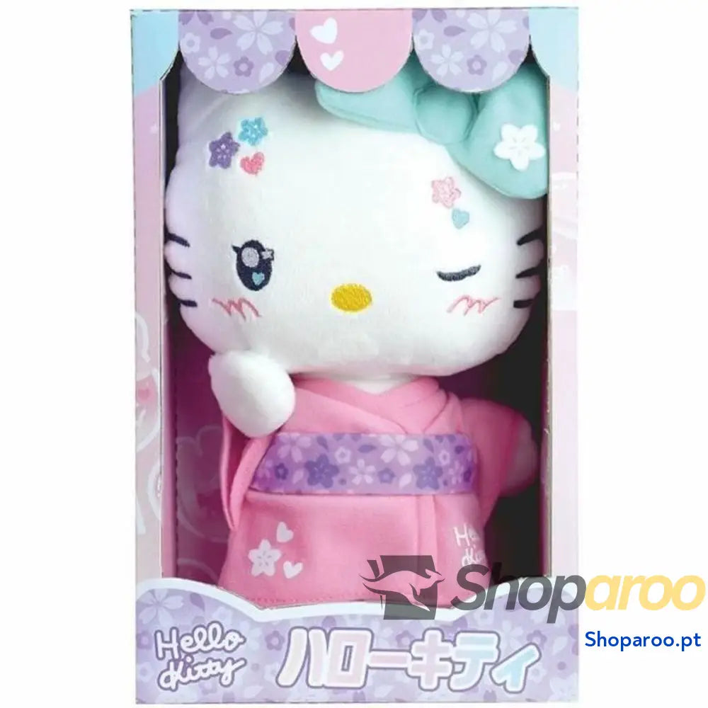 Peluche Jemini Hello Kitty Kimono Kawai Rose