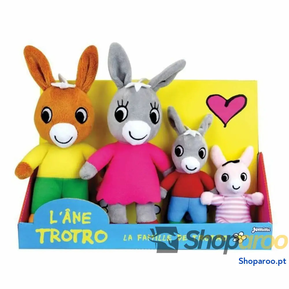 Peluche Jemini Trotro and Family Castanho