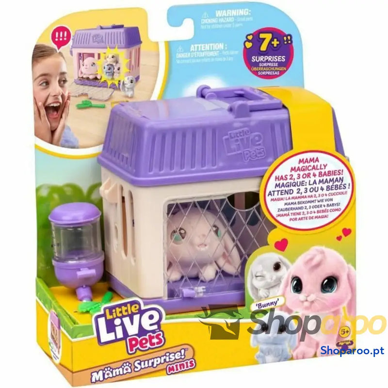 Peluche Little Live Pets Mama Surprise Rabbits Cor de Rosa Rose Felpa Coelho